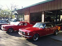 Red Mustangs | Orinda Classic Car Center